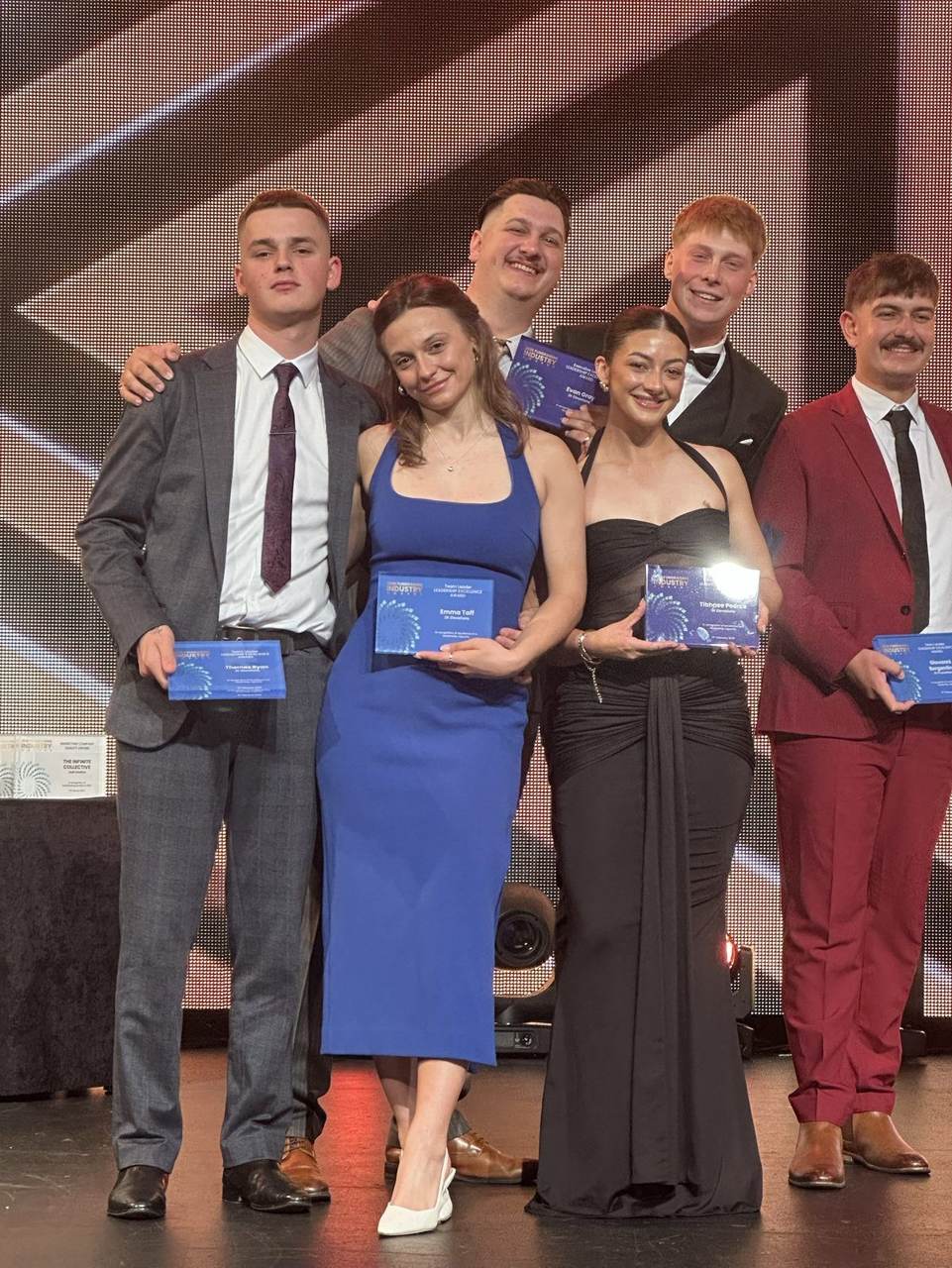 Leadership Excellence award winners on stage