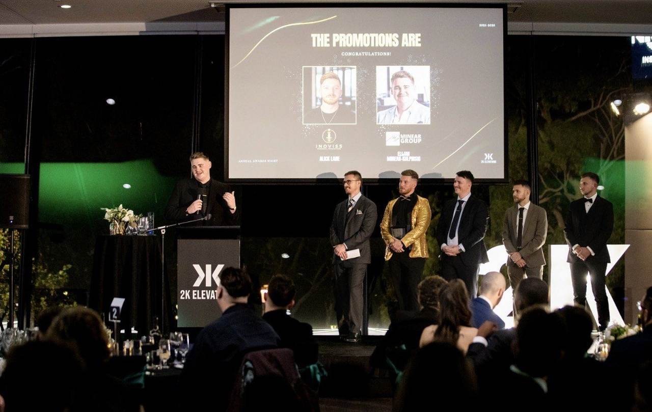 Promotions announced on stage