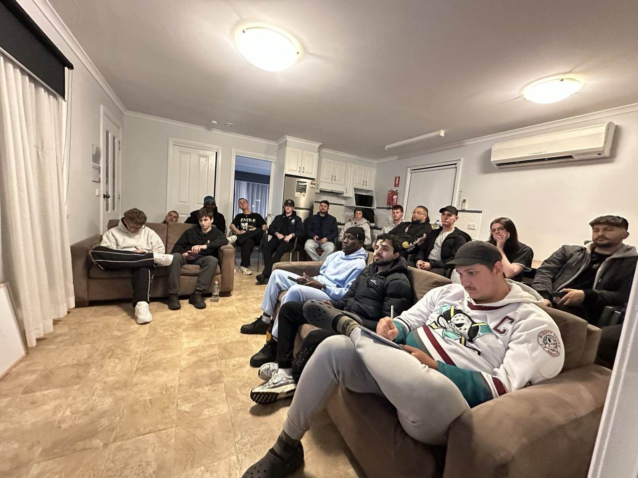 Team taking notes during a road trip session