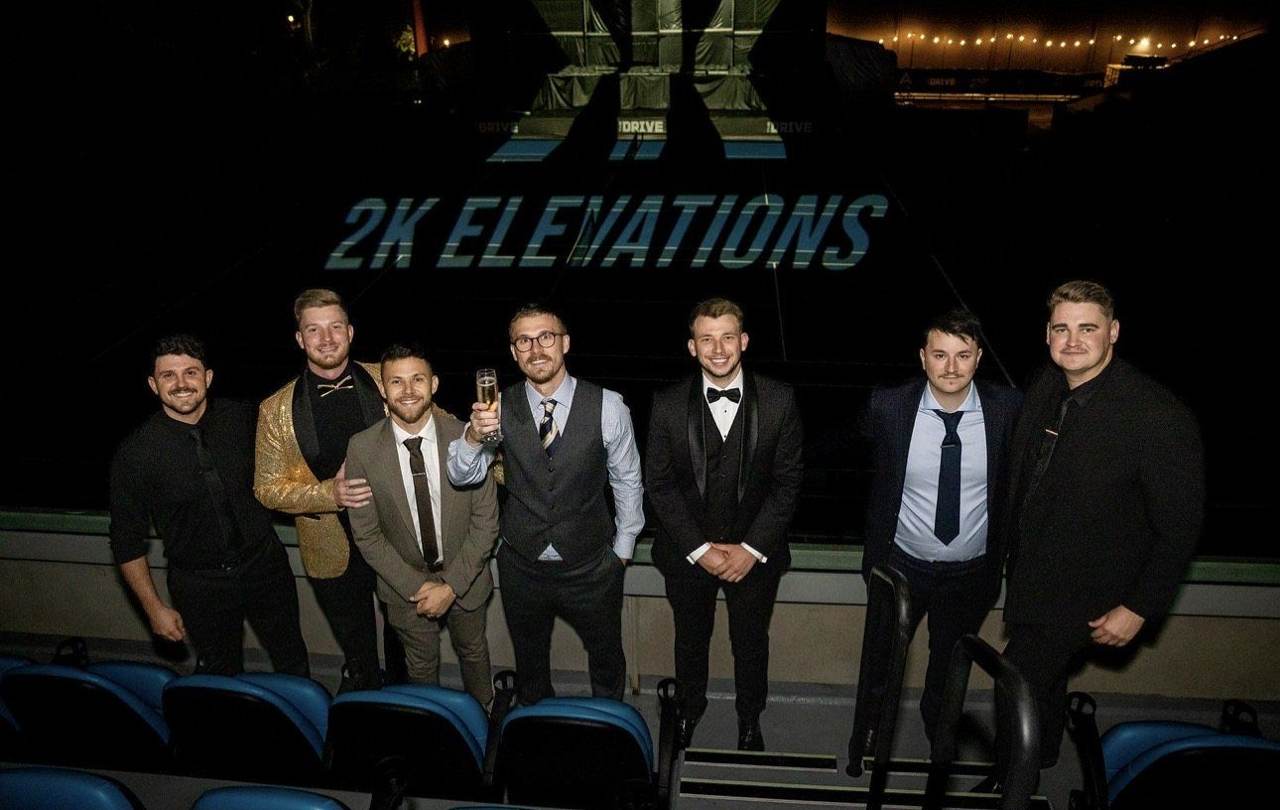 Leaders dressed up at the stadium for the gala